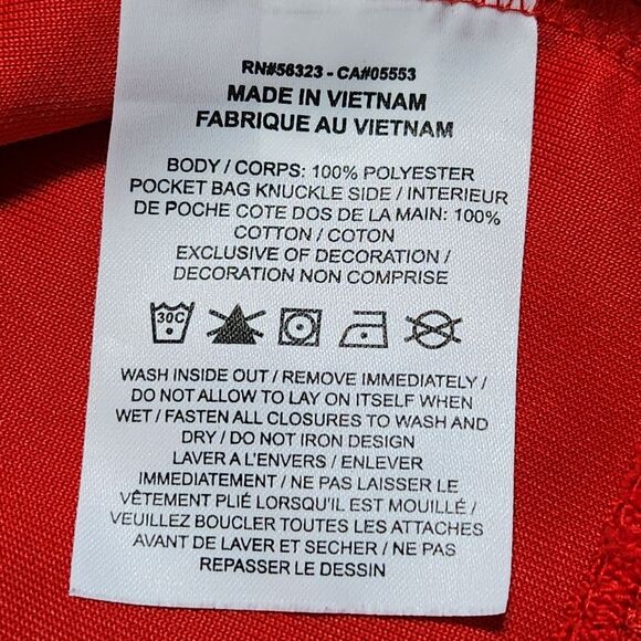 Nike Big Swoosh Zip Up Track Jacket Color Block Red Navy Blue Men's Large - Picture 8 of 12